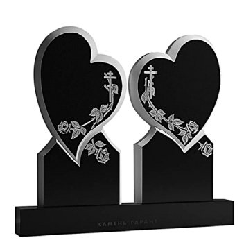 สไตล์จีน Xingyan Russian Double Heart Symbol Art Tombstone Tombstone