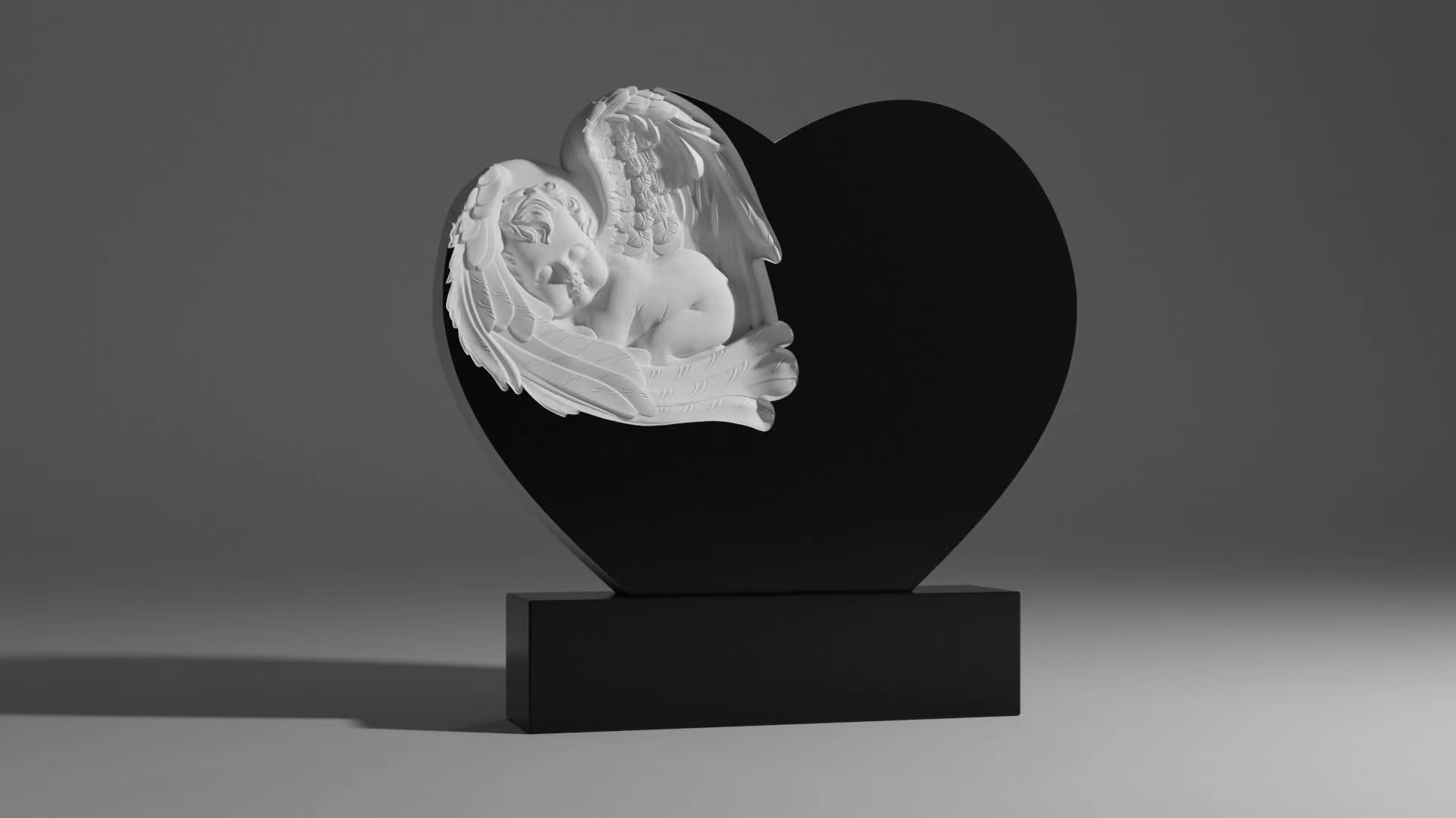 สไตล์จีน Xingyan Russian Love Guardian Angel Art Tombstone