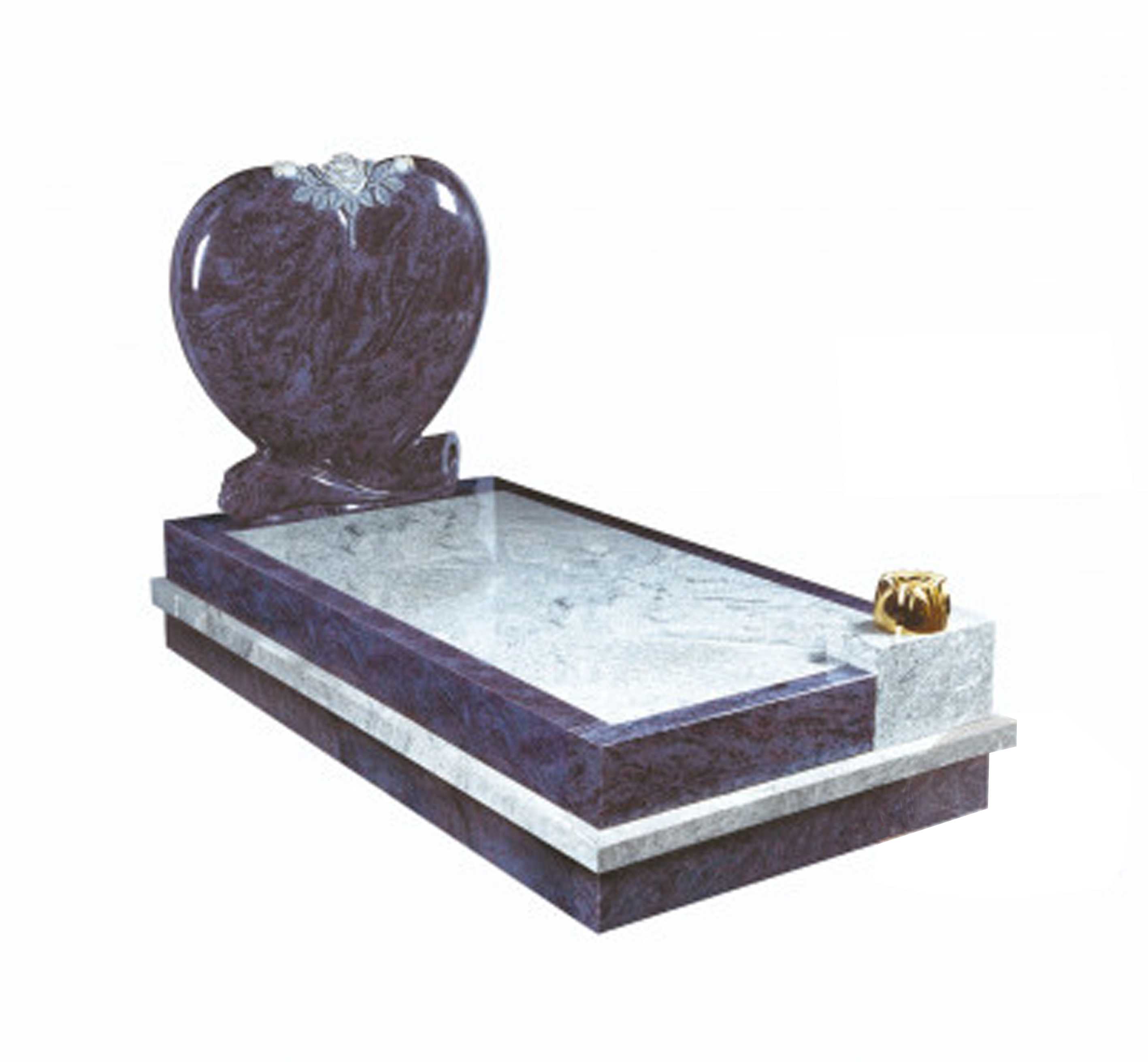 Memorial Curb Full Heart Curb Memorial