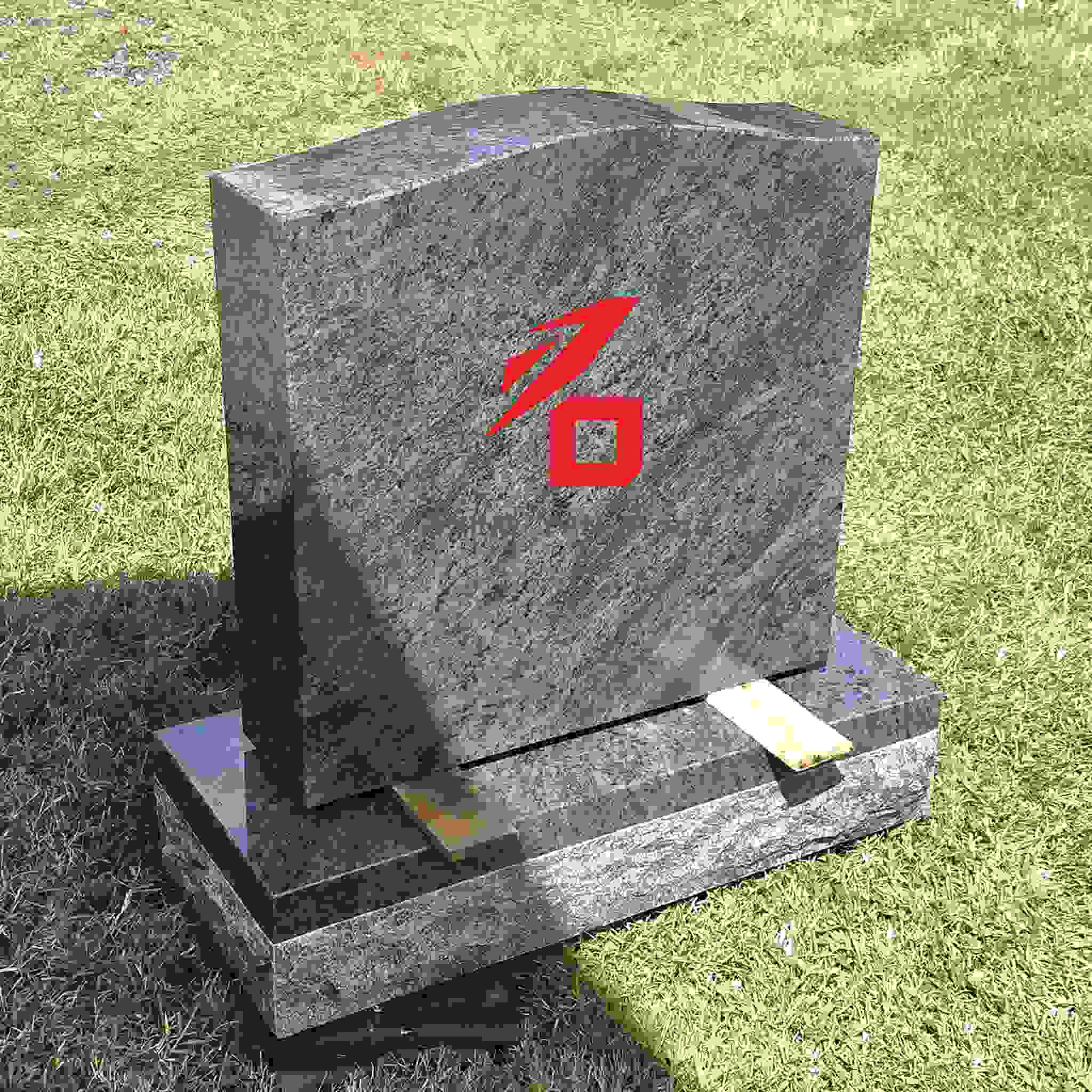 อนุสาวรีย์เดี่ยวหินแกรนิตที่เรียบง่าย